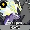 Arcapex Evomon creature