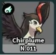 Chirplume Evomon creature