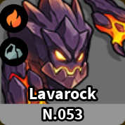 Lavarock Evomon creature