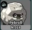 Pebroll Evomon creature