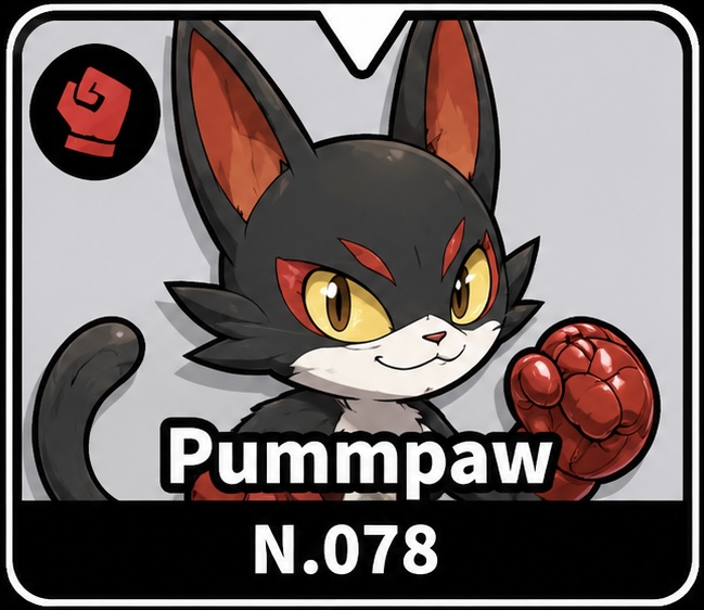Pummpaw Evomon creature