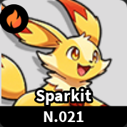 Sparkit Evomon creature