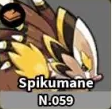 Spikumane Evomon creature