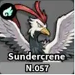 Sundercrene Evomon creature