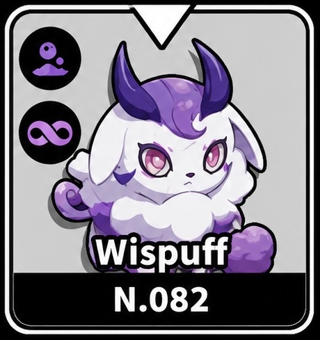 Wispuff Evomon creature